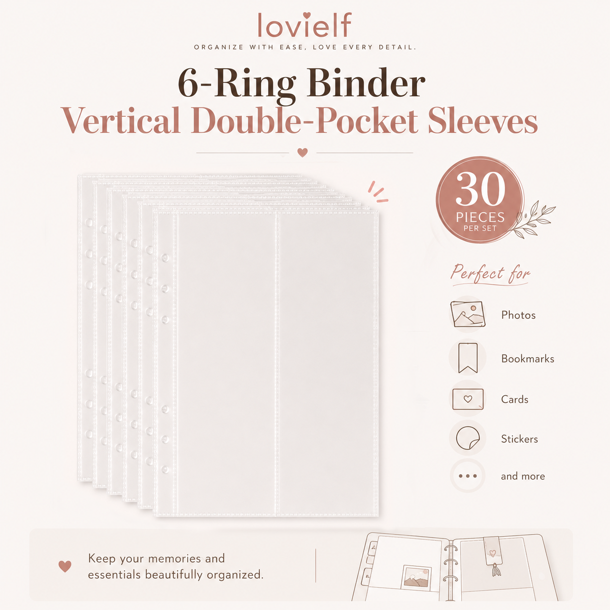 A5 Veritcal Photocard Sleeves