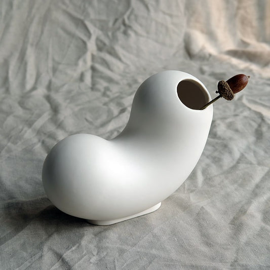 lovielf white flower vase flowerpot