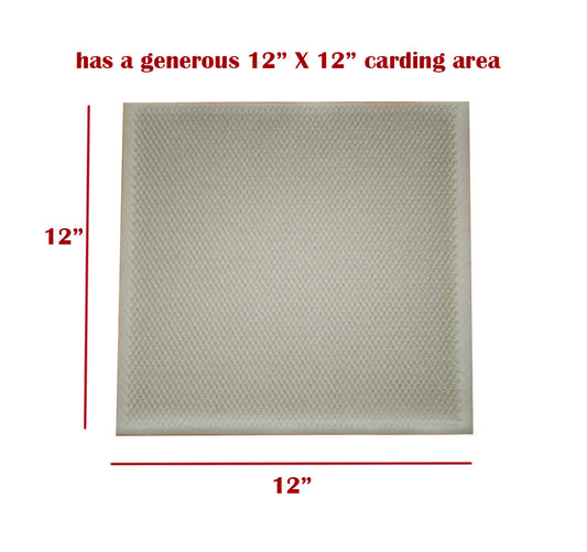 12"X 12" Blending Board Supplies Carder Carding Cloth Brush Replacement Pad for Fiber Wool (12" X 12")