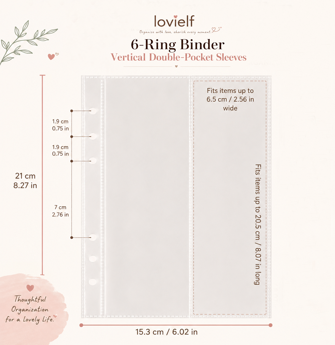A5 Veritcal Photocard Sleeves