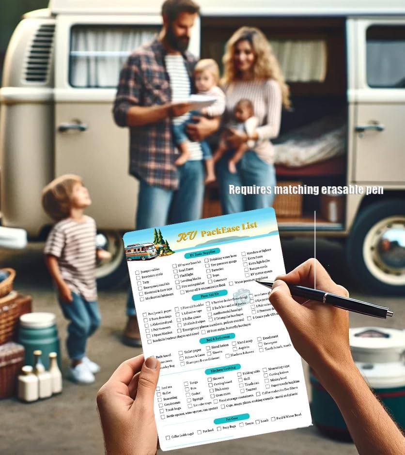 RV Equipment Checklist Packing List