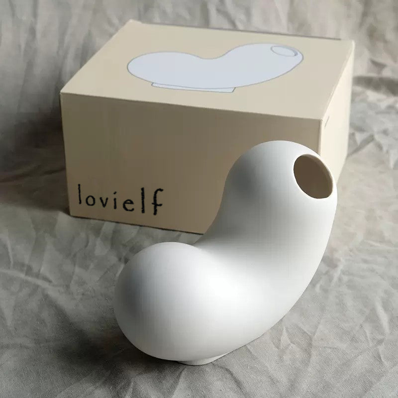 lovielf white flower vase flowerpot