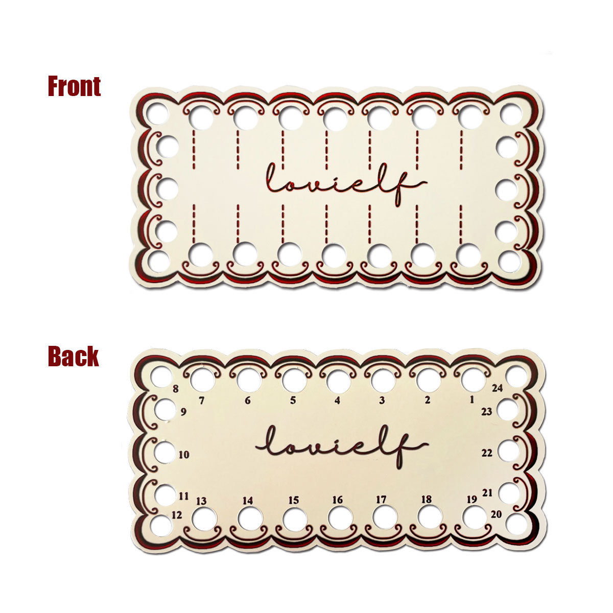 ovielf 36 Pack Embroidery Thread Organizer Cards, Embroidery Floss Organizer Holder Positions Cross Stitch Bobbin, Sewing Storage, Cardboard Floss Bobbins, Thread Keeper