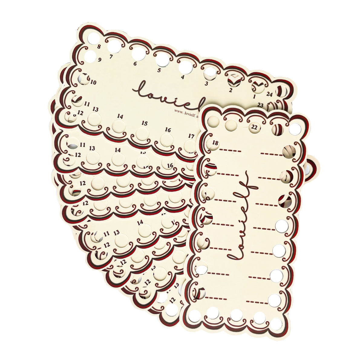 ovielf 36 Pack Embroidery Thread Organizer Cards, Embroidery Floss Organizer Holder Positions Cross Stitch Bobbin, Sewing Storage, Cardboard Floss Bobbins, Thread Keeper