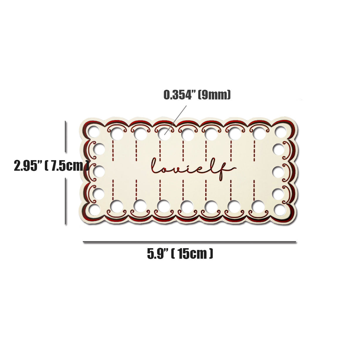 ovielf 36 Pack Embroidery Thread Organizer Cards, Embroidery Floss Organizer Holder Positions Cross Stitch Bobbin, Sewing Storage, Cardboard Floss Bobbins, Thread Keeper