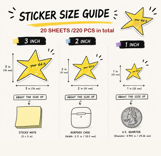 Your Did It Star Meme Sticker Bulk 220pcs